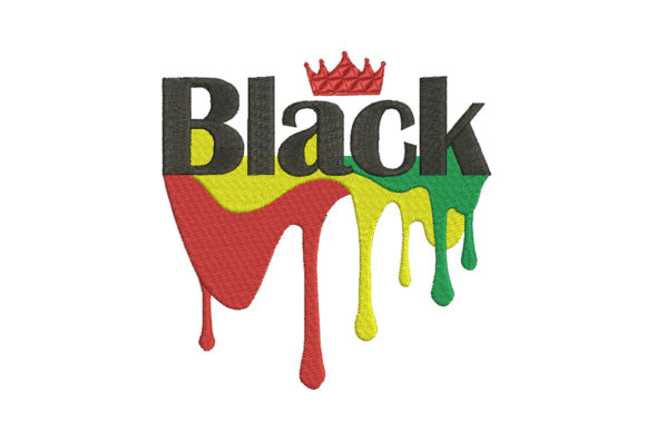 Black and Drip Embroidery Design Review