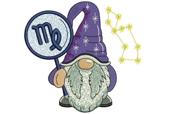 Virgo Horoscope Gnome Embroidery Design Review
